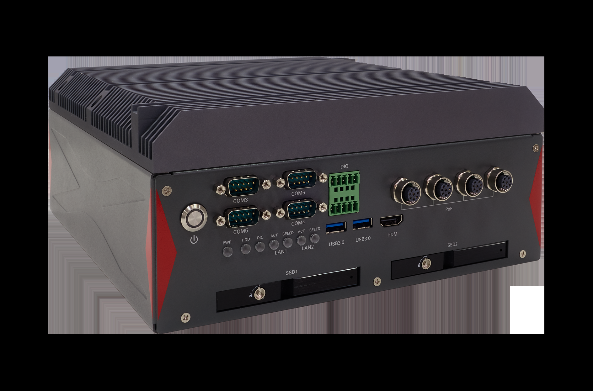 CPT330A Rugged Vehicle Computer Supporting 10xPoE with Intel 9th Core